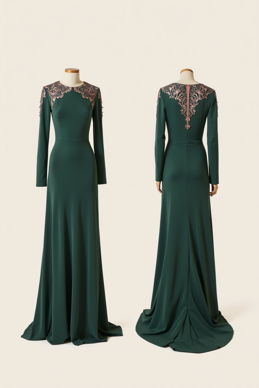 Aurum Emerald Gown