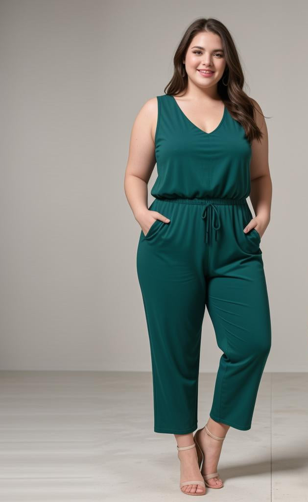 Emerald Elegance Jumpsuit