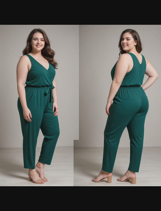 Emerald Elegance Jumpsuit